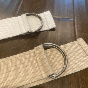 Two D ring belts